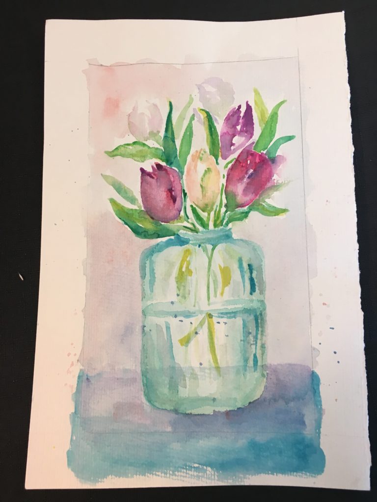 Tulips in Jar